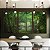 Trio de Quadros Floresta Verde Intenso Serenidade Natureza Paisagem Canvas Moldura - Imagem 2
