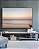 Quadro Horizontal Horizonte Rosé sobre Mar Sereno Praia Areia Clara Canvas Moldura - Imagem 5