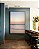 Quadro Vertical Horizonte Rosé sobre Mar Sereno Praia Areia Clara Canvas Moldura - Imagem 5