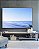 Quadro Horizontal Mar Azul Claro Ondas Suaves Céu Limpo Natureza Canvas Moldura - Imagem 1