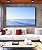 Quadro Horizontal Mar Azul Claro Ondas Suaves Céu Limpo Natureza Canvas Moldura - Imagem 3