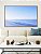 Quadro Horizontal Mar Azul Claro Ondas Suaves Céu Limpo Natureza Canvas Moldura - Imagem 2