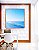 Quadro Quadrado Mar Azul Claro Ondas Suaves Céu Limpo Natureza Canvas Moldura - Imagem 3