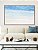 Quadro Horizontal Mar Azul Turquesa Faixas de Espuma Areia Clara Natureza Canvas Moldura - Imagem 1