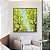 Quadro Quadrado Copa de Árvore Verde Claro Céu Azul Turquesa Natureza Paisagem Canvas Moldura - Imagem 3
