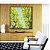 Quadro Quadrado Copa de Árvore Verde Claro Céu Azul Turquesa Natureza Paisagem Canvas Moldura - Imagem 2