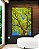 Quadro Vertical Árvore Folhas Verde Vívido Céu Azul Intenso Natureza Paisagem Canvas Moldura - Imagem 1