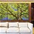 Trio de Quadros Árvore Folhas Verde Vívido Céu Azul Intenso Natureza Paisagem Canvas Moldura - Imagem 3