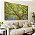 Duo de Quadros Árvore Folhas Verde Vívido Céu Azul Intenso Natureza Paisagem Canvas Moldura - Imagem 4