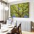 Duo de Quadros Árvore Folhas Verde Vívido Céu Azul Intenso Natureza Paisagem Canvas Moldura - Imagem 5