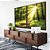 Duo de Quadros Caminho na Floresta Luz Dourada Sol Natureza Canvas Moldura - Imagem 2