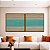 Duo de Quadros Quadrados Abstrato Textura Azul Turquesa Areia Bege Marrom Canvas Moldura - Imagem 1