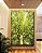 Quadro Vertical Árvore Galhos Folhas em Verde Intenso Vivo Natureza Paisagem Canvas Moldura - Imagem 2