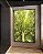 Quadro Vertical Árvore Galhos Folhas em Verde Intenso Vivo Natureza Paisagem Canvas Moldura - Imagem 1