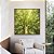 Quadro Quadrado Árvore Galhos Folhas em Verde Intenso Vivo Natureza Paisagem Canvas Moldura - Imagem 2
