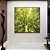 Quadro Quadrado Árvore Galhos Folhas em Verde Intenso Vivo Natureza Paisagem Canvas Moldura - Imagem 3