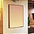 Quadro Vertical Abstrato Degradê Rosé Bege e Pêssego Canvas Moldura - Imagem 1