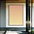 Quadro Vertical Abstrato Degradê Rosé Bege e Pêssego Canvas Moldura - Imagem 3