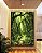 Quadro Vertical Caminho Estrada Floresta Árvore Verde Intenso Canvas Moldura - Imagem 2