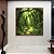 Quadro Quadrado Caminho Estrada Floresta Árvore Verde Intenso Canvas Moldura - Imagem 2