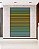 Quadro Vertical Abstrato Degradê Listras Verde Amarelo Ouro Canvas Moldura - Imagem 3