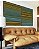 Duo de Quadros Abstrato Degradê Listras Verde Amarelo Ouro Canvas Moldura - Imagem 4