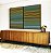 Duo de Quadros Abstrato Degradê Listras Verde Amarelo Ouro Canvas Moldura - Imagem 2