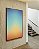 Quadro Vertical Abstrato Degradê Textura Azul Turquesa Coral Canvas Moldura - Imagem 4