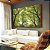 Quadro Horizontal Copa de Árvores Verde Vibrante Céu Claro Natureza Canvas Moldura - Imagem 2