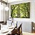 Duo de Quadros Copa de Árvores Verde Vibrante Céu Claro Natureza Canvas Moldura - Imagem 5