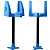 Suporte de Bancada Azul Claro Com 1075 Saquinhos Higiênicos Cata Caca Pipicão - Imagem 5