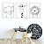 kit 3 quadros safari preto e branco - Imagem 1