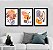 kit 3 quadros floral color - Imagem 1