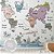 Papel de Parede Infantil Mapa Mundi Colorido | Geografia Divertida no Quarto Menino - Imagem 4