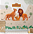 Papel de Parede Infantil  Rei Leão Personalizado com Nome- Decoração Quarto Infantil Auto Colante - Imagem 1