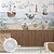 Papel de Parede Infantil  Fundo do Mar com Ripado Adesivo- Decoração Quarto Infantil Auto Colante - Imagem 1