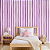 Papel de Parede Adesivo Infantil Listrado Rosa e Lilás – Modelo Delicado para Quarto de Menina - Imagem 1