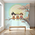 Papel de Parede Infantil Anime Goku Naruto e Luffy Tons Aquarela - Decoração Quarto Infantil Unissex Auto Colante - Imagem 1