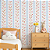 Papel de Parede Infantil feminino Floral Listras Fácil Aplicação e Alta Qualidade Decoração quarto de Menina - Imagem 1