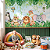Papel de Parede para quarto Infantil Safari com ripado adesivo – Adesivo Decorativo para Quarto Casal infantil unissex - Imagem 3