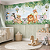 Papel de Parede para quarto Infantil Safari com ripado adesivo – Adesivo Decorativo para Quarto Casal infantil unissex - Imagem 1