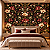 Papel de Parede Floral Barroco Vintage Fundo Preto Luxuoso Sala - Quarto - Lavabo - Imagem 3