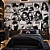 papel de parede anime, preto e branco, geek e quarto gamer - Imagem 3