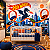 Papel de Parede Infantil Hot Wheels com Dragão e Pista de Corrida 3D – Carros Esportivos para Quarto de Menino - Imagem 2