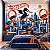 Papel de Parede Infantil Hot Wheels com Dragão e Pista de Corrida 3D – Carros Esportivos para Quarto de Menino - Imagem 1