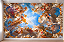 Papel de Parede Adesivo Arte Clássica Barroca Céu com Anjos e Nuvens Decoração Luxuosa Sala Quarto e Teto - Imagem 1
