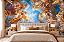 Papel de Parede Adesivo Arte Clássica Barroca Céu com Anjos e Nuvens Decoração Luxuosa Sala Quarto e Teto - Imagem 3