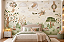 Papel de Parede Infantil Adesivo Ursinhos Aviadores Aquarela Floresta Encantada Balões Verde Sálvia Quarto de Bebê - Imagem 2