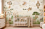 Papel de Parede Infantil Adesivo Ursinhos Aviadores Aquarela Floresta Encantada Balões Verde Sálvia Quarto de Bebê - Imagem 3