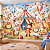 Papel de Parede Infantil Circo Encantado Aquarela com Animais Balões e Tenda para Quarto de Bebê - Imagem 1